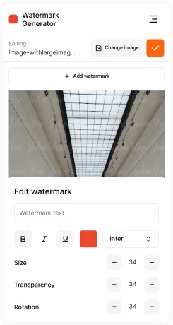 Create or edit your watermark